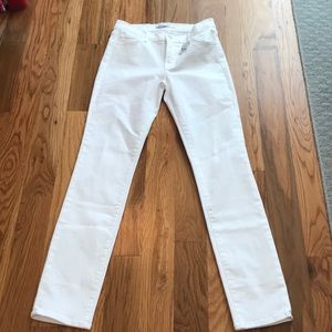J Brand Skinny Leg Mid-Rise White Jeans (NWT)